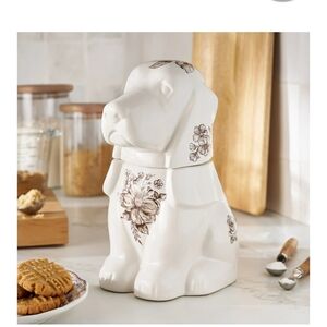 Pioneer Woman Agatha Brown Ceramic Hound Cookie Jar Lmtd Quanity New